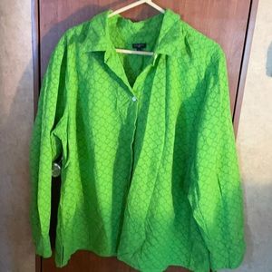 Talbots 3x woman’s long sleeve blouse